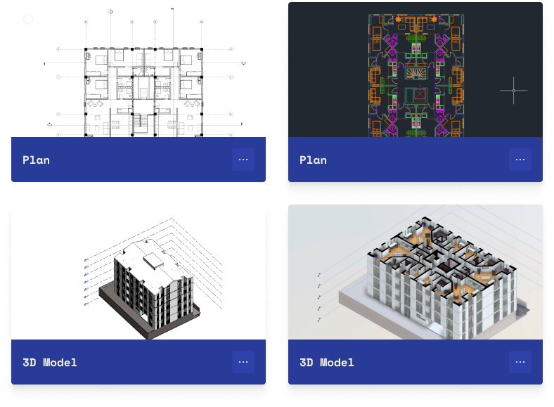 Generated plans and 3D model views